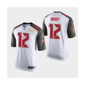 Tampa Bay Buccaneers #12 Tom Brady White Super Bowl LV Jersey