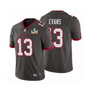 Tampa Bay Buccaneers #13 Mike Evans Pewter 2021 Super Bowl LV Jersey