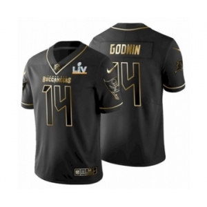 Tampa Bay Buccaneers #14 Chris Godwin Black 2021 Super Bowl LV Jersey
