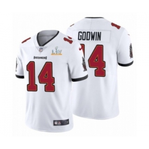 Tampa Bay Buccaneers #14 Chris Godwin White 2021 Super Bowl LV Jersey