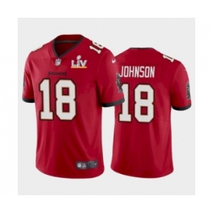 Tampa Bay Buccaneers #18 Tyler Johnson Red 2021 Super Bowl LV Jersey