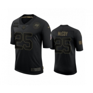 Tampa Bay Buccaneers #25 LeSean McCoy Black 2020 Salute to Service Limited Jersey