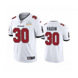 Tampa Bay Buccaneers #30 Ke'Shawn Vaughn White Super Bowl LV Jersey