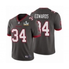 Tampa Bay Buccaneers #34 Mike Edwards Pewter 2021 Super Bowl LV Jersey