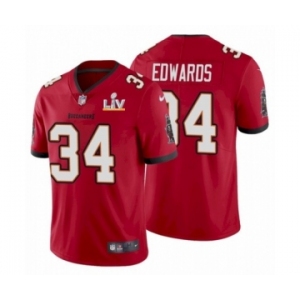 Tampa Bay Buccaneers #34 Mike Edwards Red 2021 Super Bowl LV Jersey