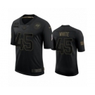 Tampa Bay Buccaneers #45 Devin White Black 2020 Salute to Service Limited Jersey