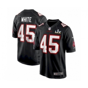Tampa Bay Buccaneers #45 Devin White Black game Super Bowl LV Jersey