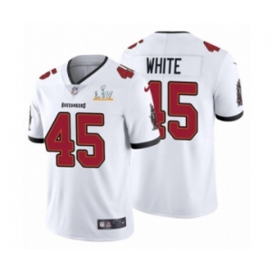 Tampa Bay Buccaneers #45 Devin White White 2021 Super Bowl LV Jersey
