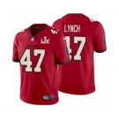 Tampa Bay Buccaneers #47 John Lynch Red 2021 Super Bowl LV Jersey
