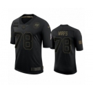 Tampa Bay Buccaneers #78 Tristan Wirfs Black 2020 Salute to Service Limited Jersey