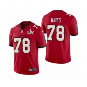 Tampa Bay Buccaneers #78 Tristan Wirfs Red 2021 Super Bowl LV Jersey