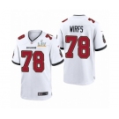Tampa Bay Buccaneers #78 Tristan Wirfs White 2021 Super Bowl LV Jersey