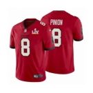 Tampa Bay Buccaneers #8 Bradley Pinion Red 2021 Super Bowl LV Jersey