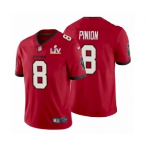 Tampa Bay Buccaneers #8 Bradley Pinion Red 2021 Super Bowl LV Jersey