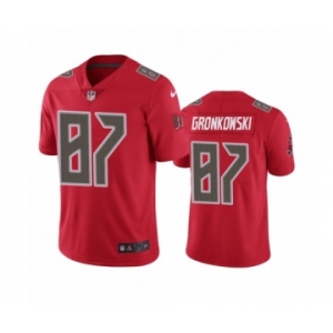 Tampa Bay Buccaneers #87 Rob Gronkowski Color Rush Limited Red Jersey