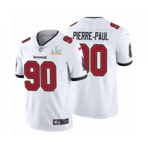 Tampa Bay Buccaneers #90 Jason Pierre-Paul White Super Bowl LV Jersey