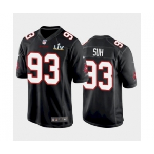 Tampa Bay Buccaneers #93 Ndamukong Suh Black game Super Bowl LV Jersey