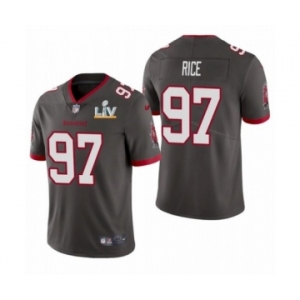 Tampa Bay Buccaneers #97 Simeon Rice Pewter 2021 Super Bowl LV Jersey