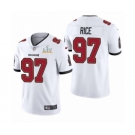 Tampa Bay Buccaneers #97 Simeon Rice White 2021 Super Bowl LV Jersey