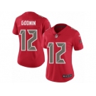 Women Nike Tampa Bay Buccaneers #12 Chris Godwin Limited Red Rush Vapor Untouchable NFL Jersey