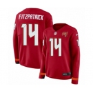 Women Nike Tampa Bay Buccaneers #14 Ryan Fitzpatrick Limited Red Therma Long Sleeve NFL Jersey