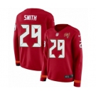 Women Nike Tampa Bay Buccaneers #29 Ryan Smith Limited Red Therma Long Sleeve NFL Jersey