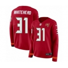 Women Nike Tampa Bay Buccaneers #31 Jordan Whitehead Limited Red Therma Long Sleeve NFL Jersey