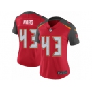 Women Nike Tampa Bay Buccaneers #43 T.J. Ward Red Team Color Vapor Untouchable Limited Player NFL Jersey
