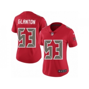 Women Nike Tampa Bay Buccaneers #53 Adarius Glanton Limited Red Rush Vapor Untouchable NFL Jersey