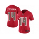 Women's Nike Tampa Bay Buccaneers #14 Ryan Fitzpatrick Limited Red Rush NFL Jersey