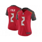 Women's Nike Tampa Bay Buccaneers #2 Nick Folk Red Team Color Vapor Untouchable Limited Player NFL Jersey