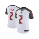 Women's Nike Tampa Bay Buccaneers #2 Nick Folk White Vapor Untouchable Limited Player NFL Jersey