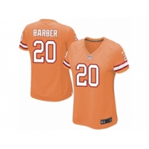 Women's Nike Tampa Bay Buccaneers #20 Ronde Barber Limited Orange Glaze Alternate NFL Jersey