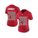 Women's Nike Tampa Bay Buccaneers #20 Ronde Barber Limited Red Rush NFL Jersey