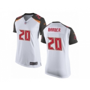 Women's Nike Tampa Bay Buccaneers #20 Ronde Barber Limited White NFL Jersey