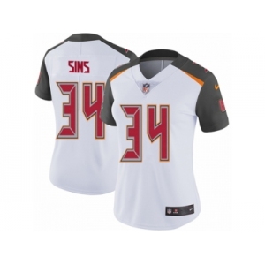 Women's Nike Tampa Bay Buccaneers #34 Charles Sims Vapor Untouchable Limited White NFL Jersey