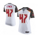 Women's Nike Tampa Bay Buccaneers #47 John Lynch Game White NFL Jersey
