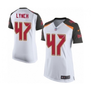 Women's Nike Tampa Bay Buccaneers #47 John Lynch Game White NFL Jersey