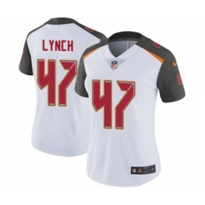Women's Nike Tampa Bay Buccaneers #47 John Lynch White Vapor Untouchable Limited Player NFL Jersey