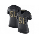 Women's Nike Tampa Bay Buccaneers #51 Kendell Beckwith Limited Black 2016 Salute to Service NFL Jersey