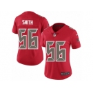 Women's Nike Tampa Bay Buccaneers #56 Jacquies Smith Limited Red Rush NFL Jersey