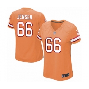 Women's Nike Tampa Bay Buccaneers #66 Ryan Jensen Limited Orange Glaze Alternate NFL Jersey