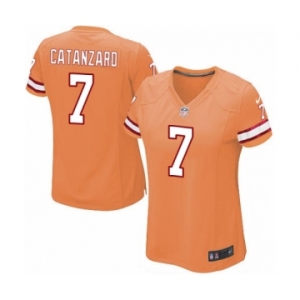 Women's Nike Tampa Bay Buccaneers #7 Chandler Catanzaro Game Orange Glaze Alternate NFL Jersey