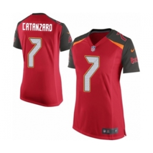 Women's Nike Tampa Bay Buccaneers #7 Chandler Catanzaro Game Red Team Color NFL Jersey