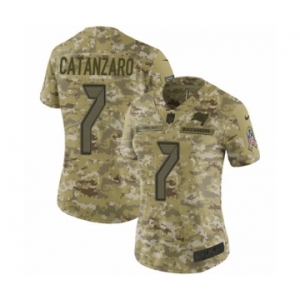 Women's Nike Tampa Bay Buccaneers #7 Chandler Catanzaro Limited Camo 2018 Salute to Service NFL Jersey