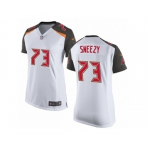Women's Nike Tampa Bay Buccaneers #73 J. R. Sweezy Limited White NFL Jersey