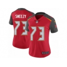 Women's Nike Tampa Bay Buccaneers #73 J. R. Sweezy Vapor Untouchable Limited Red Team Color NFL Jersey