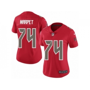 Women's Nike Tampa Bay Buccaneers #74 Ali Marpet Limited Red Rush NFL Jersey
