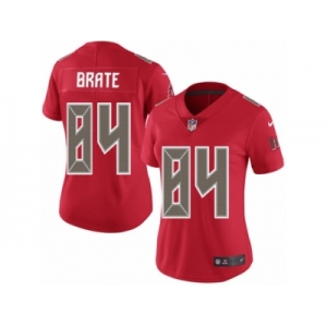 Women's Nike Tampa Bay Buccaneers #84 Cameron Brate Limited Red Rush NFL Jersey