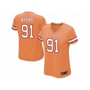 Women's Nike Tampa Bay Buccaneers #91 Robert Ayers Limited Orange Glaze Alternate NFL Jersey